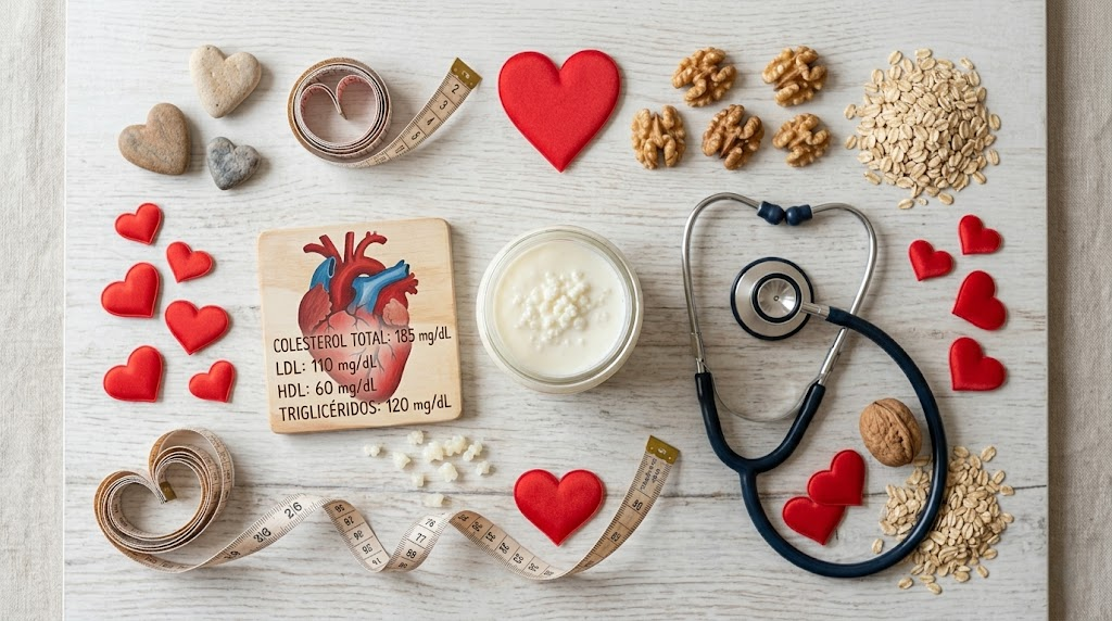 Kéfir para la salud cardiovascular y colesterol