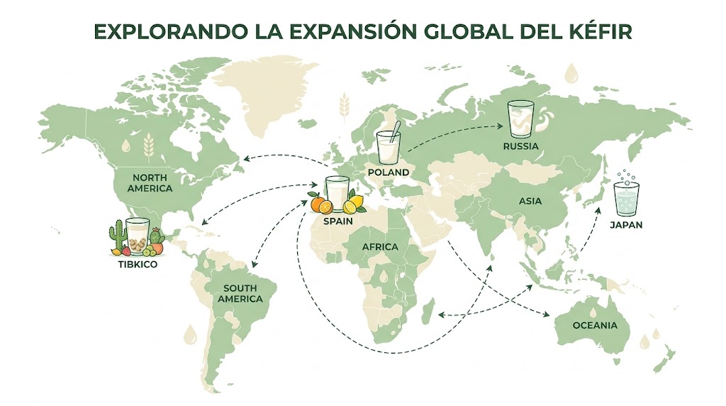 Kéfir en el mundo: diferentes culturas y formas de consumirlo